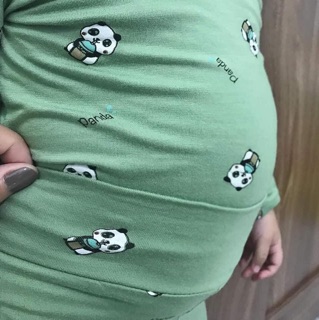 Bộ peekaboo cạp cao chất thun lạnh