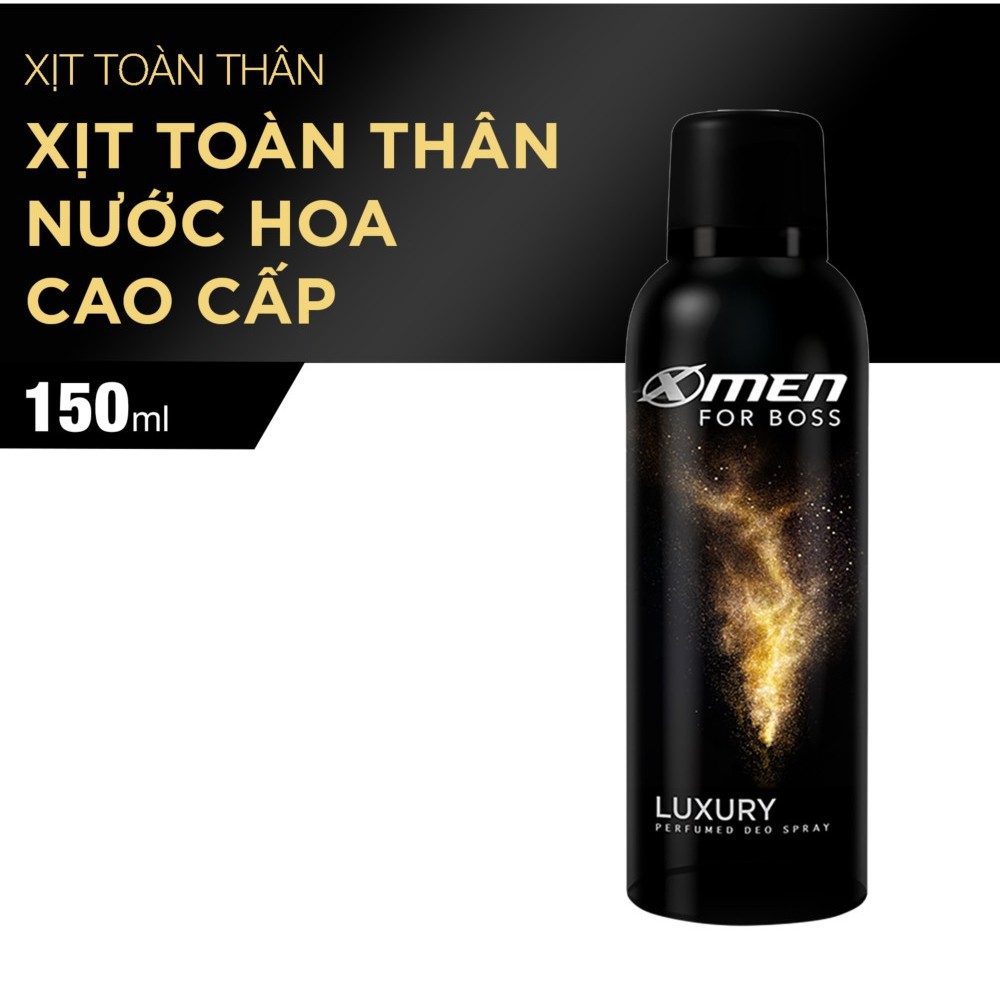 Xịt toàn thân X-Men For Boss đỏ/ xanh lá/ vàng 150ml