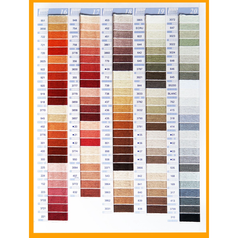 ☘Giá 1.800đ/ tép☘49 Set chỉ thêu Airo full 482 màu/ chỉ thêu cotton thêu tranh chữ thập, thêu khăn _ áo.