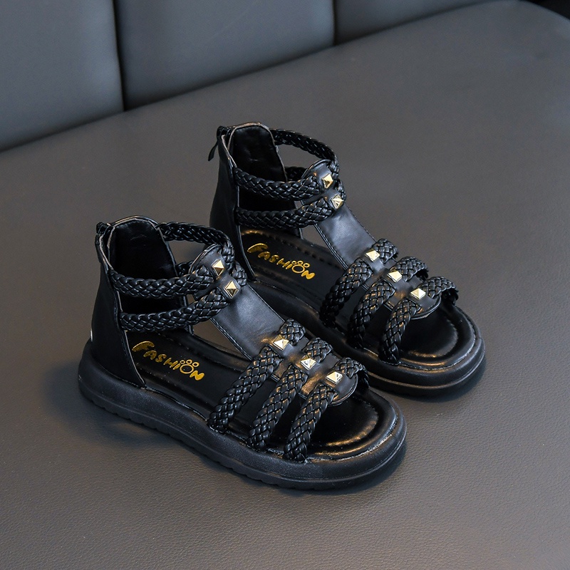 Giày Sandal Mềm Mại Thoải Mái Thời Trang Hàn Quốc Cho Bé Gái 4-15 Tuổi