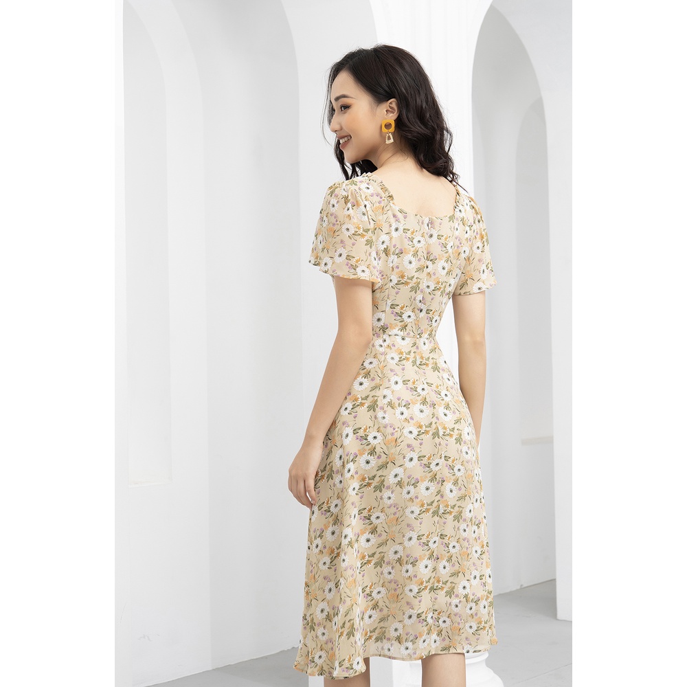 Váy Hoa Thiết Kế Nữ  LUPERI LFV3199 Voan Hàn Cao Cấp Thoáng Mát Cho Bạn Nữ Đi Chơi Đi Dạo Phố