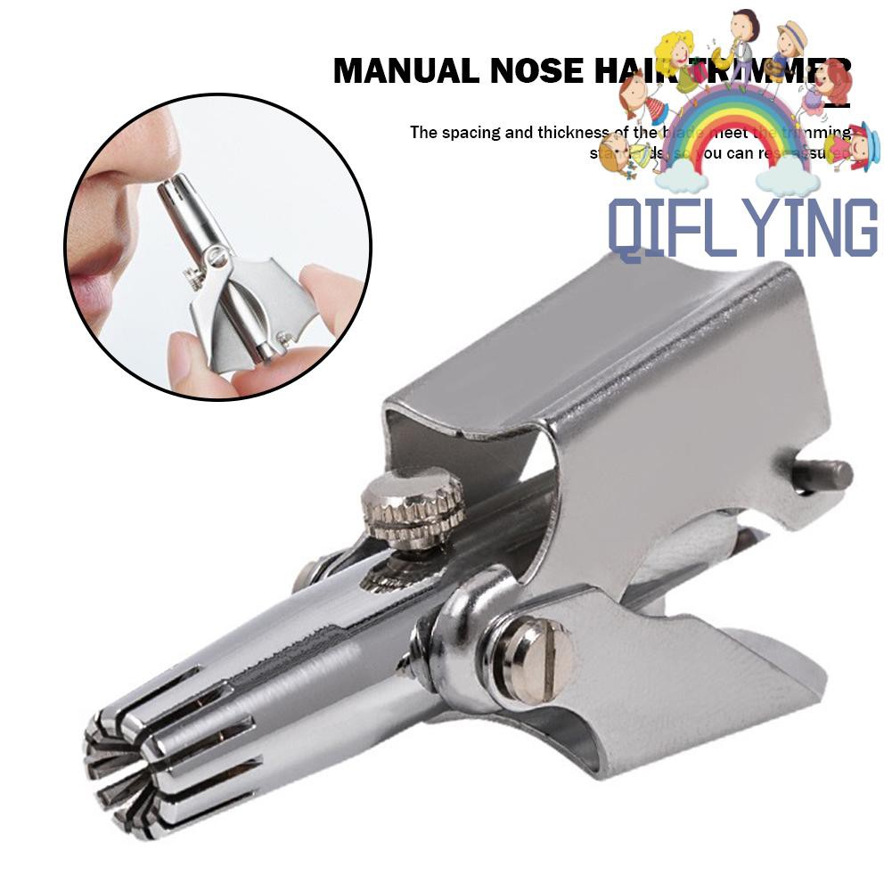 (Hàng Mới Về) Dụng Cụ Tỉa Lông Mũi Thủ Công Bằng Thép Không Gỉ Có Thể Vệ Sinh