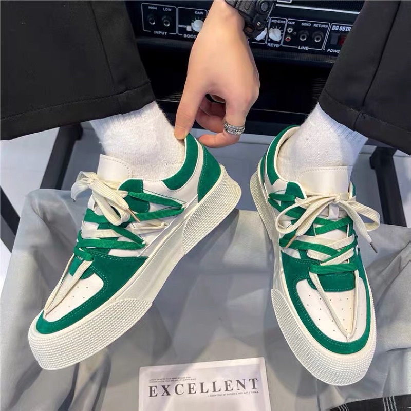 Giày Thể Thao Nam Nữ Phong Cách Nhật Bản 🐳 Japanese Sneaker 🐳 Giày Đế Cao Phối Màu [Có Ảnh Thật]