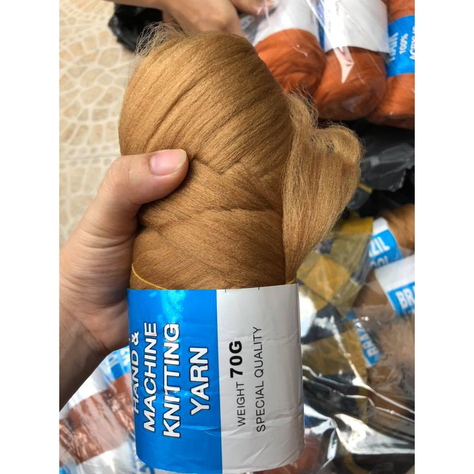 Len wool hair 32k/ cuộn 70g len làm tóc