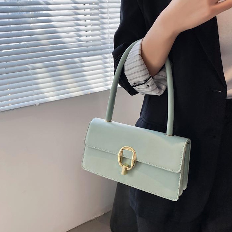 Túi Đeo Vai Màu Trơn Đơn Giản Thời Trang Phong Cách Hàn Quốc Cho Nữ