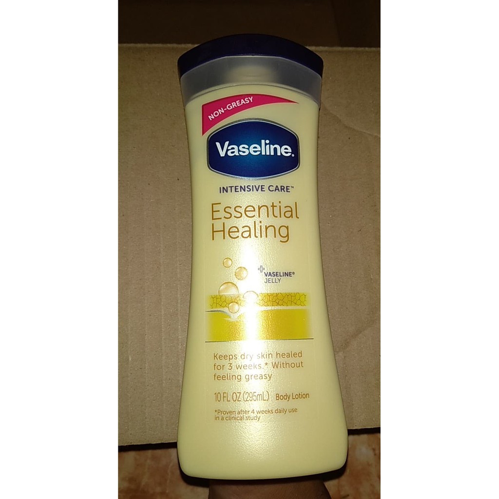 Dưỡng Thể Giữ Ẩm Da Vaseline Intensive Care Essential Healing Lotion 295ml