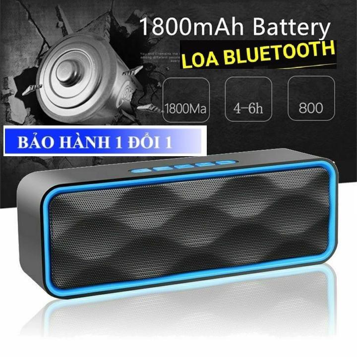 Loa bluetooth Cầm Tay Sc211, FM, Bluetooth Âm Thanh Cực Đỉnh