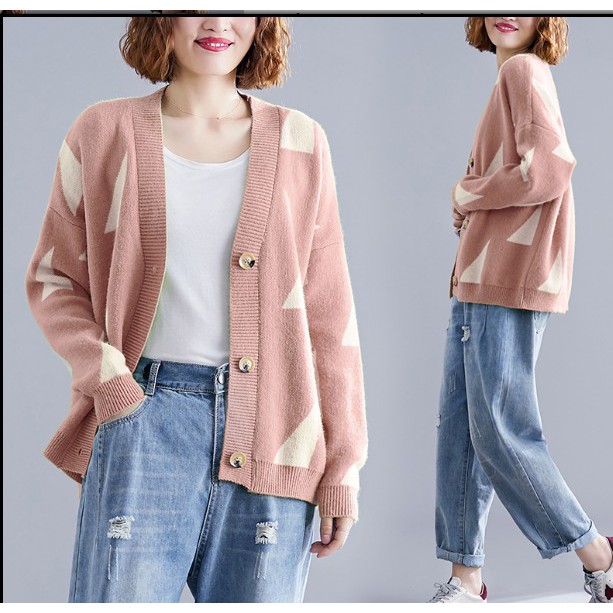 A97 Áo khoác len dệt kim freesize, kiểu dáng thời trang , phong cách, mẫu mới thu đông 2019