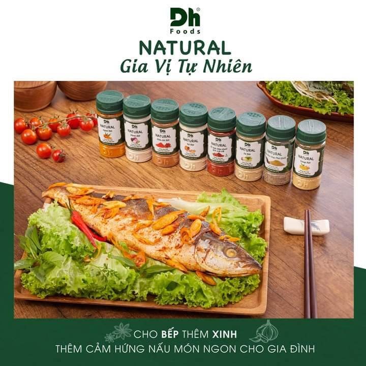 Gia Vị Tự Nhiên Bột Sả, Nghệ, Gừng, Hành,Tỏi, Tiêu, Ớt, Quế, Điều Đỏ, Muối DH Food Natural