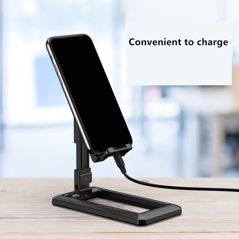 Giá đỡ điện thoại cắm sạc để bàn thông minh gấp gọn, kệ đỡ ipad, máy tính bảng đa nặng tiện dụng