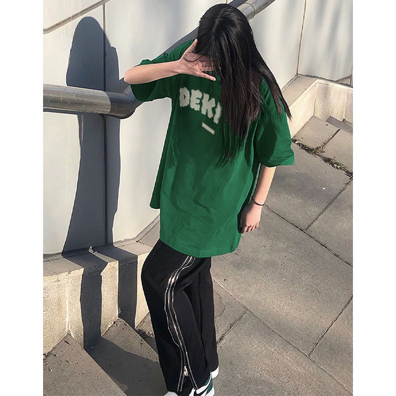 Áo Thun Tay Lỡ DEKKRS Cotton Nhung, Áo Phông Dáng Rộng Mẫu Mới 2022 CAMSTORE M10