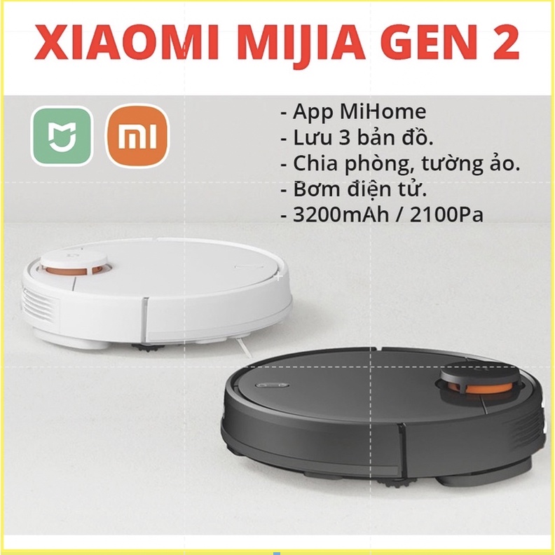 [TRƯNG BÀY 2020] Robot Xiaomi Mijia gen 2 hút bụi lau nhà thông minh STYJ02YM