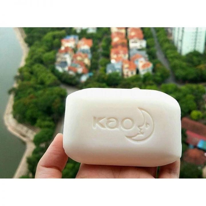 Bánh xà phòng tắm KAO White Soap 130g - Xà bông tắm số 1 Nhật Bản