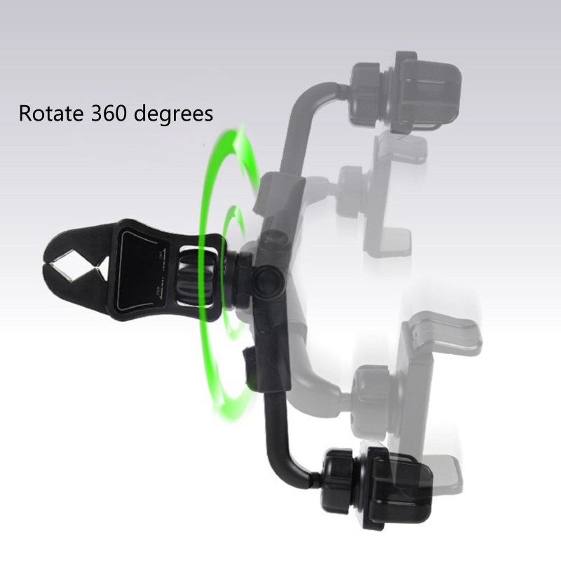 R * 900° Giá Đỡ Điện Thoại Gắn Kính Chiếu Hậu Xe Hơi Bản Rộng 58-90mm
