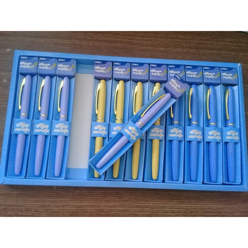 Bút máy Deli Q898 - bút viết chữ đẹp - tặng kèm ngòi cao cấp - VPP BEE
