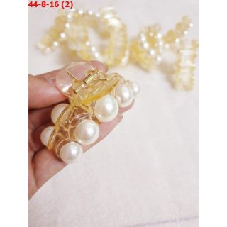 Kẹp tóc đính hạt trắng K44