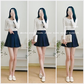 Croptop len tăm khuy cổ