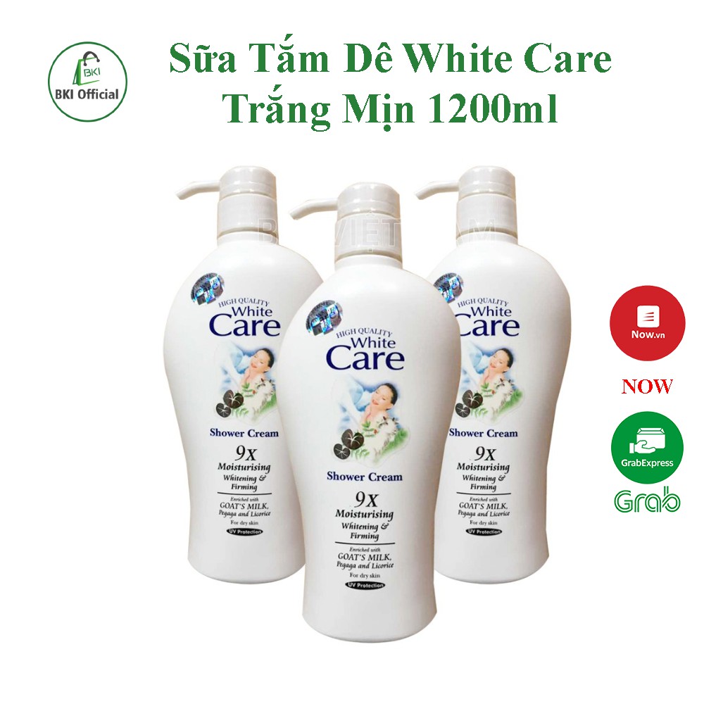 Sữa tắm dê White Care trắng mịn 1200ml - Sữa tắm Thái Lan - SUATAMDE