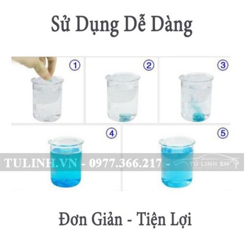 Viên sủi rửa kính ô tô MINH DƯƠNG (YANG), tẩy sạch kính, tạo hiệu ứng lá sen.