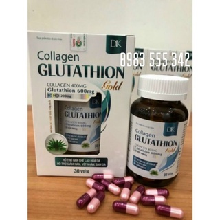 Viên uống Collagen GLUTATHION 600mg trắng da, mờ thâm nám.