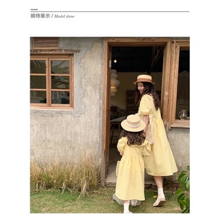 Đầm đôi mẹ và bé kẻ caro BAM STORE