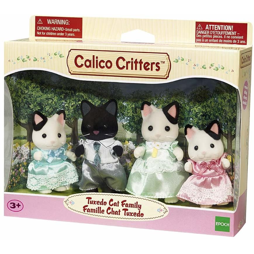 Đồ Chơi Sylvanian Families Calico Critters Gia Đình Mèo Tuxedo Cat Family