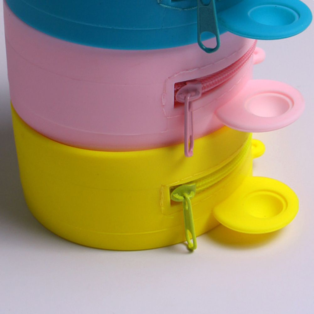 Ví đựng tiền bằng silicon màu cầu vồng dạng đồ chơi nhấn bong bóng giảm căng thẳng có móc khóa tiện lợi