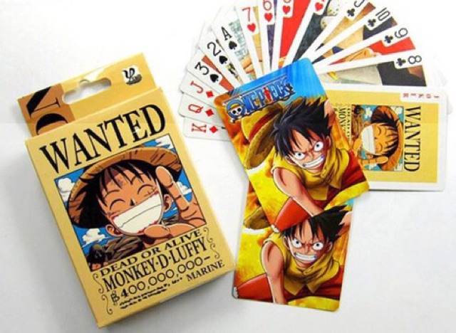 Bộ bài  anime one piece wanted 54 ảnh khác nhau