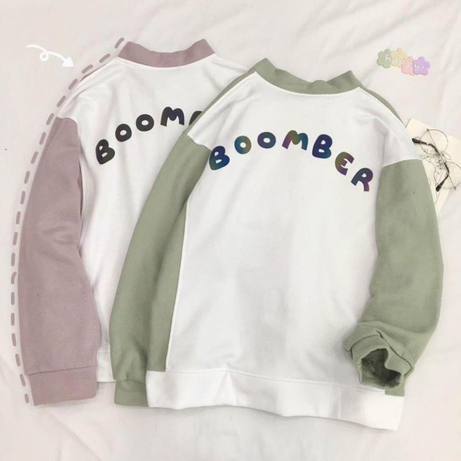 Áo Cardigan BOOMBER Form Rộng, Áo Khoác Nỉ Nữ Mặc Thu Đông Cực Đẹp