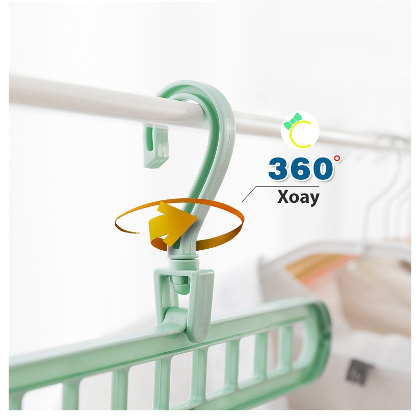 Móc treo thông minh xoay 360 độ tiết kiệm không gian tủ quần áo - CMPK103