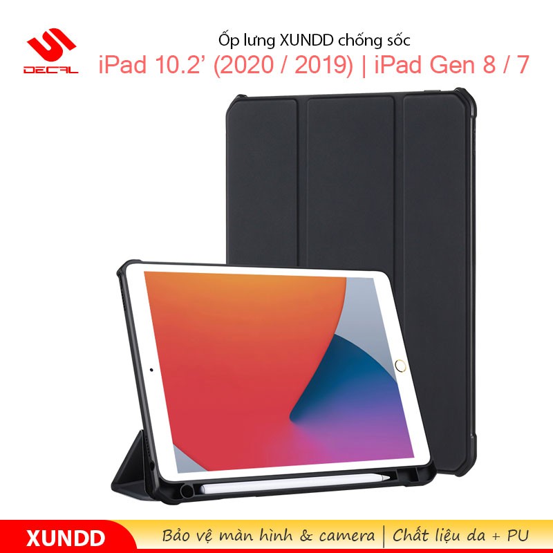 Ốp lưng XUNDD iPad 10.2' (2020 / 2019) / iPad Gen 8 / 7, Chống trầy, Chống sốc, Kiểu bao da | WebRaoVat - webraovat.net.vn