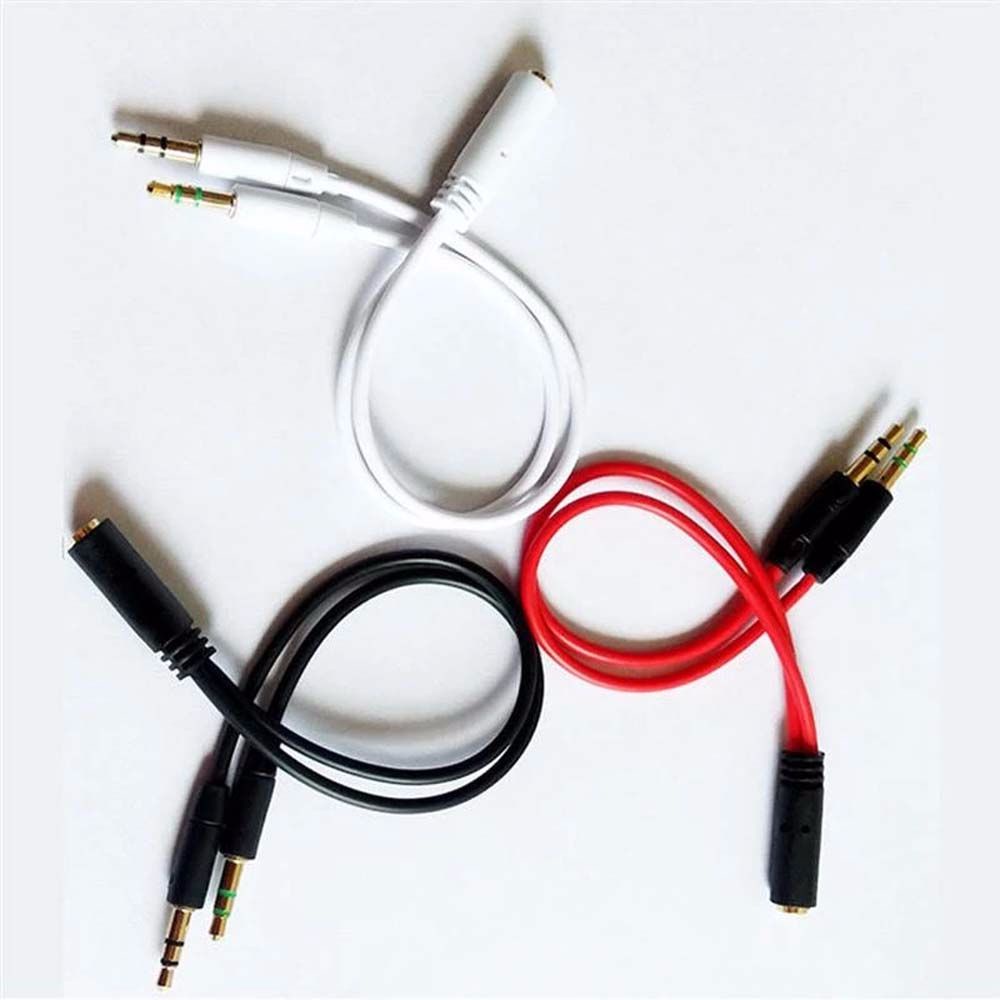 Dây cáp âm thanh chữ Y cho máy nghe nhạc Mp3 Mp4 giắc cắm 3.5mm tùy chọn màu sắc