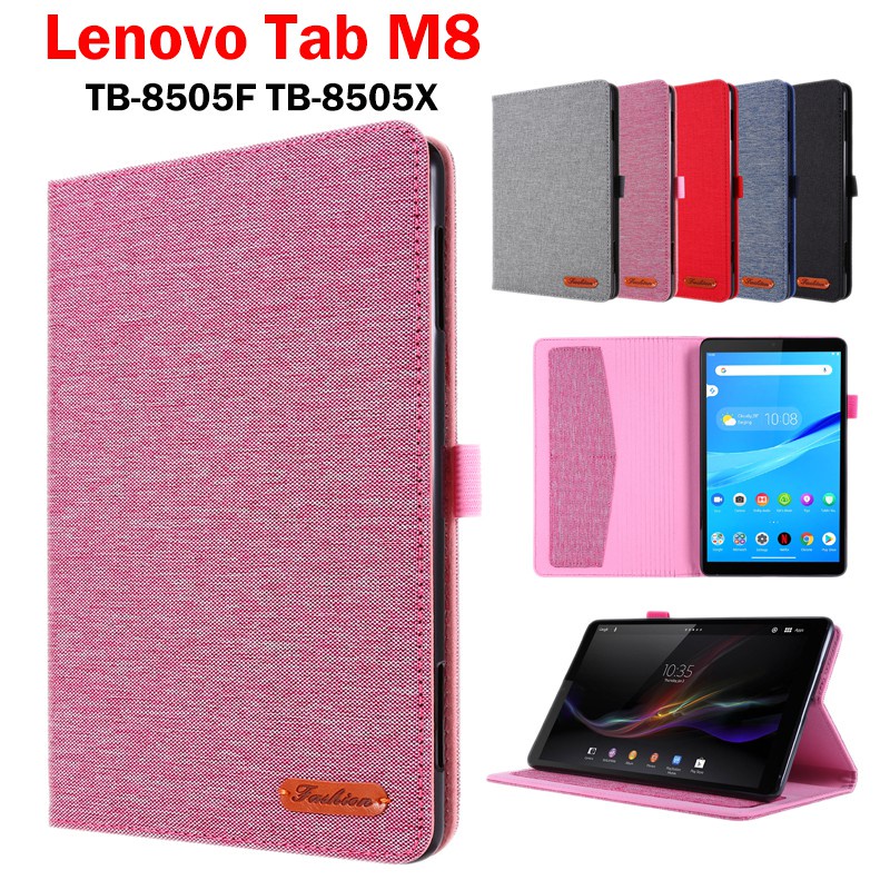 Bao da máy tính bảng da denim dành cho Lenovo Tab M8 TB-8505F TB-8505I TB-8505X 8.0 inch