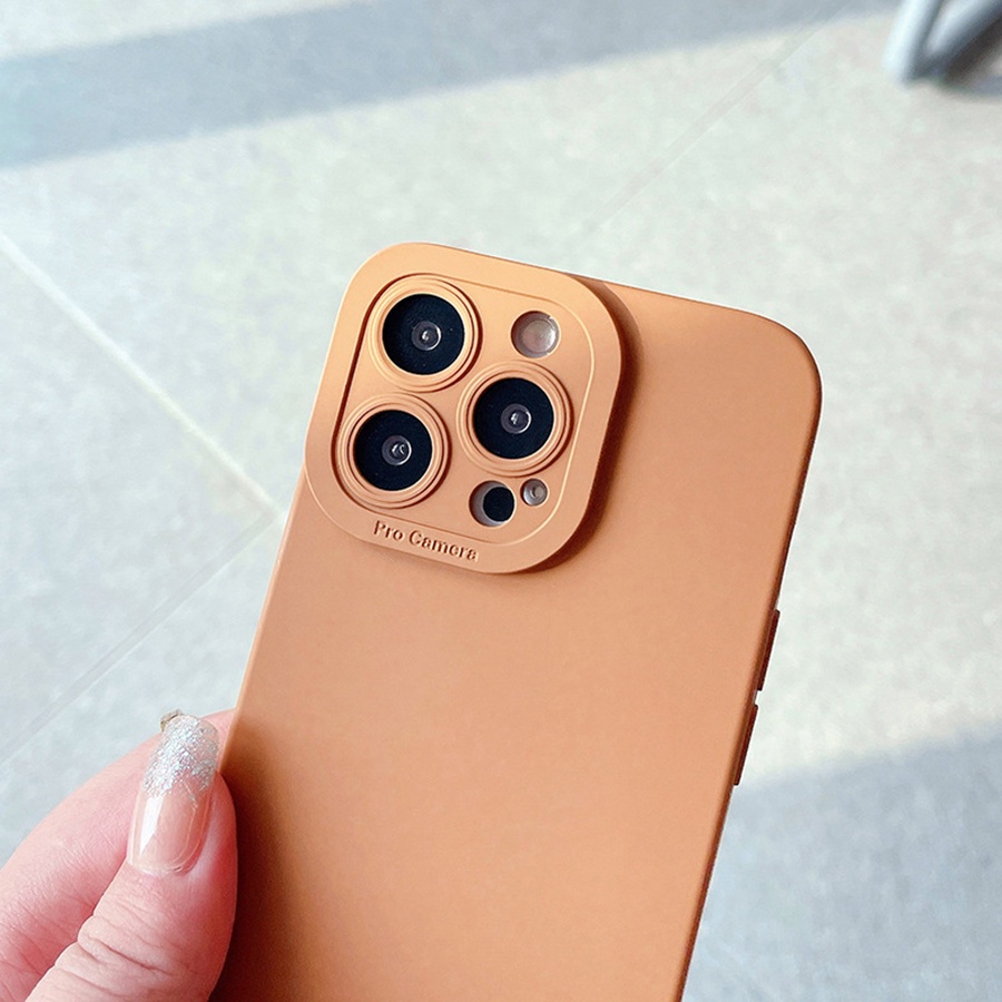 Ốp Điện Thoại Silicon Bảo Vệ Camera Cho iPhone 12 13 Pro Max