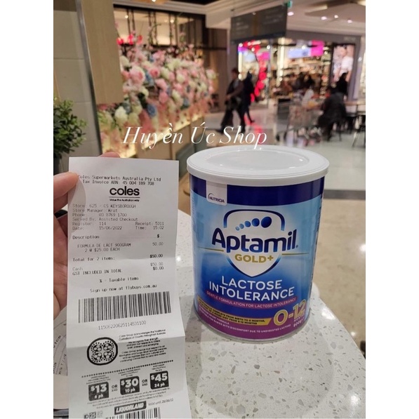 Sữa Aptamil Free Lactose (Lactose Intolerance) dành cho bé bất dung nạp đường Lactose - Úc 900gr