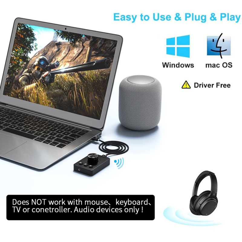 Nút Điều Khiển Âm Lượng USB Cho Loa Máy Tính