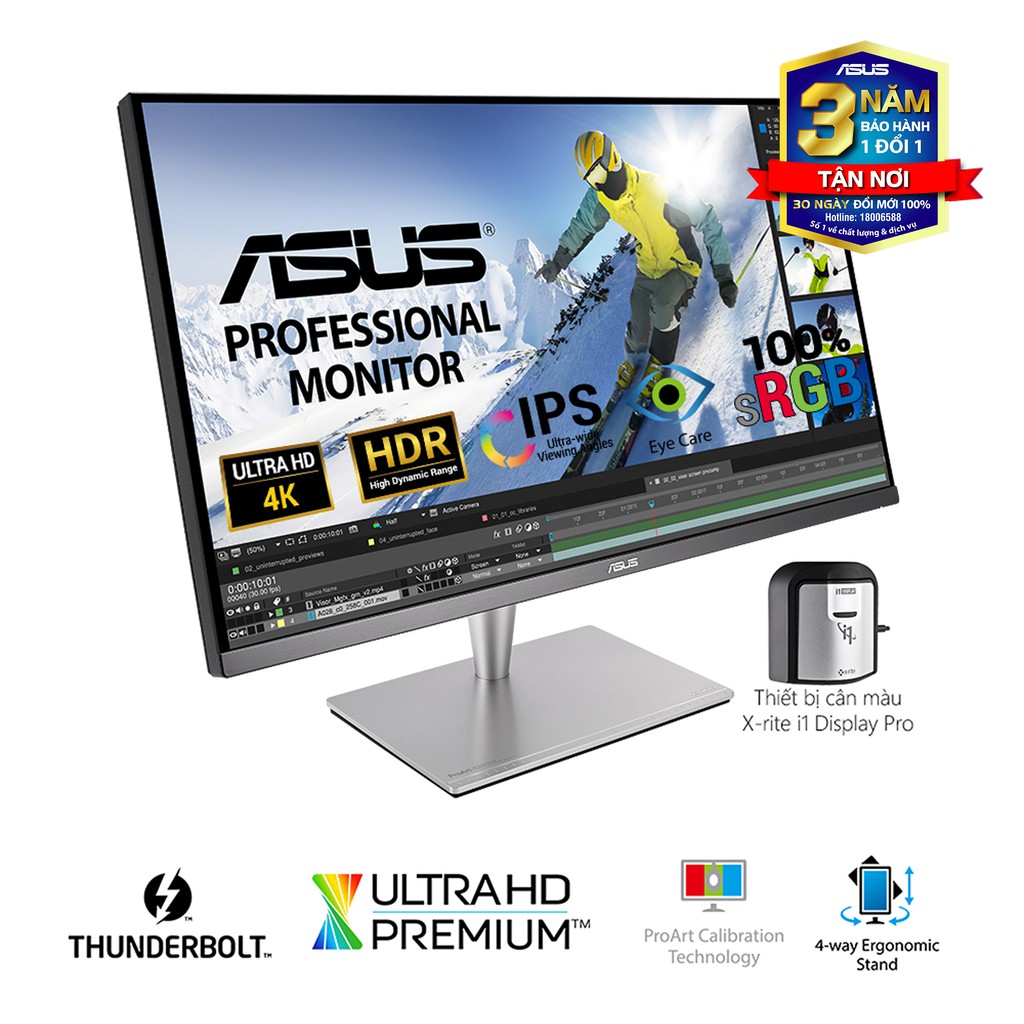 Màn hình Asus ProArt PA32UCK (32 inch/4K/IPS/HDR/100% sRGB) Hàng Chính Hãng