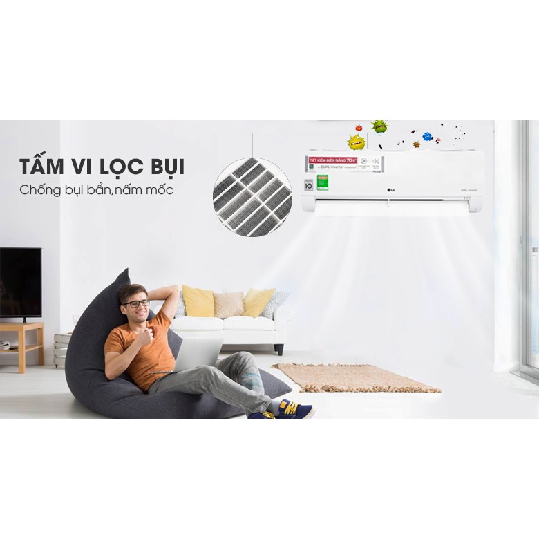 Điều hòa LG 9000BTU 1 chiều inverter V10ENW1