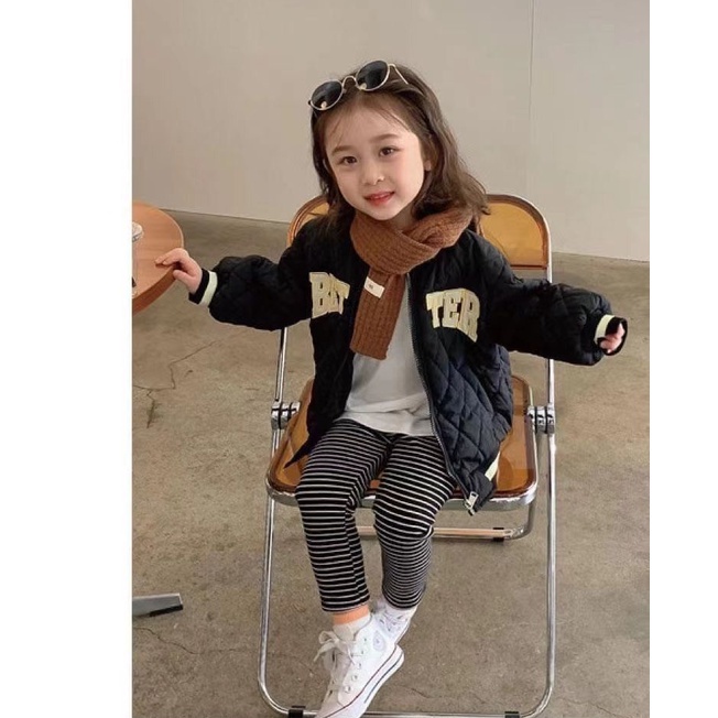 Áo Khoác Bóng Chày Bằng Cotton Mỏng Nhẹ Thời Trang Xuân Thu Phong Cách Mới Cho Bé Gái