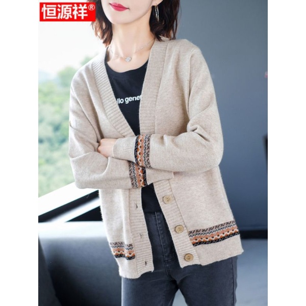 áo khoác len cardigan nữ họa tiết thổ cẩm