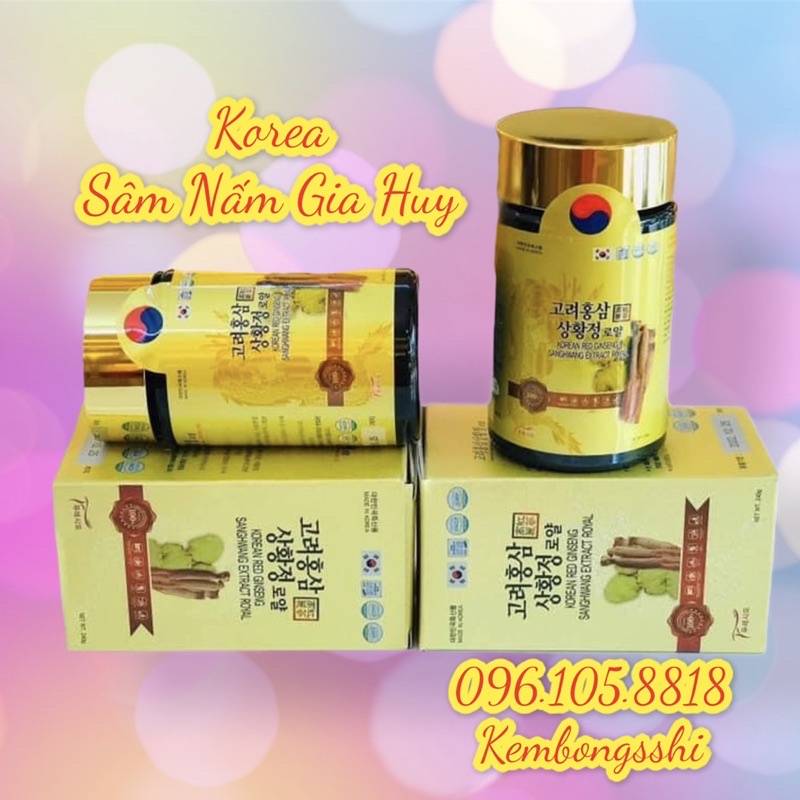 Cao Hồng Sâm Nấm Thượng Hoàng CAO CẤP Hàn Quốc