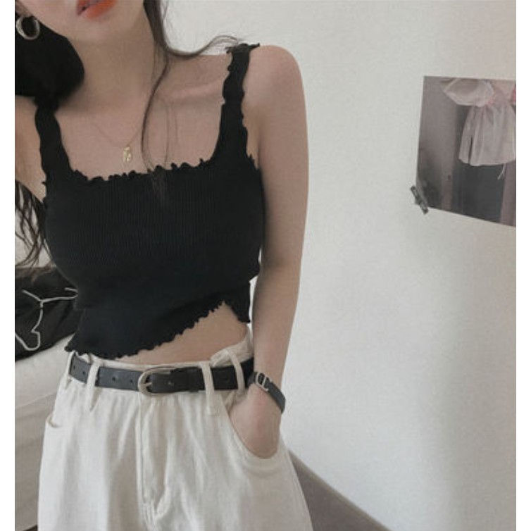 Áo hai dây nữ ngắn gợi cảm mùa hè SUGARIE (ảnh thật) | BigBuy360 - bigbuy360.vn