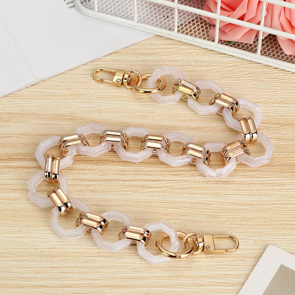 Dây Đeo Túi Xách Bằng Nhựa Acrylic Màu Cầu Vồng Thời Trang