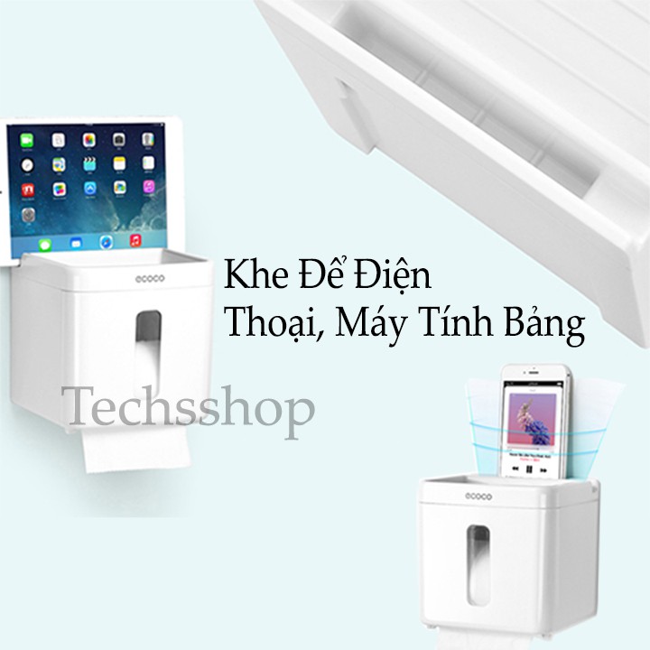 Hộp đựng giấy vệ sinh ecoco dán tường e1612/e1613 trong nhà tắm nhà bếp