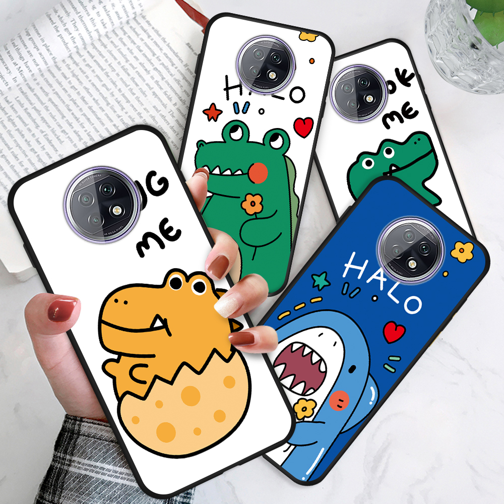 Xiaomi Redmi Note 9T 9S 9 8 8T Pro S2 Xiomi Redme cho Cartoon Cute Crocodile Dinosaur Shark Phone Case Shockproof Soft Casing Silicone Matte Cases Protective Cover Ốp lưng điện thoại