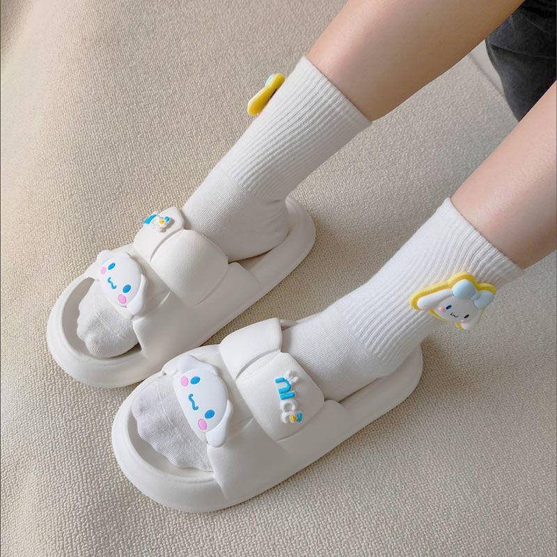 Hàng Có Sẵn Dép Đi Trong Nhà Đế Dày Phân Tầng In Hình Chú Chó Cinnamon Dễ Thương Thời Trang Mùa Hè Dành Cho Bạn Nữ