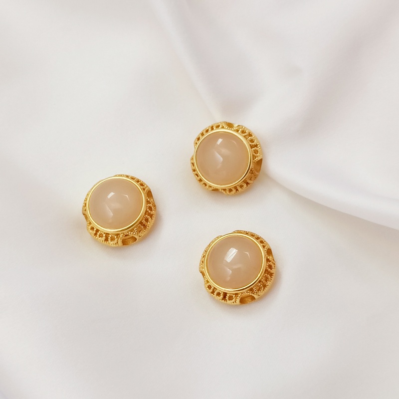 Hạt Đá Ngọc Bích 18K Nhiều Màu Sắc Kiểu Cổ Điển Dùng Làm Trang Sức diy