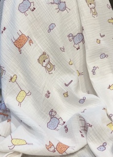 Vải xô nhăn crinkle muslin (1 mét)