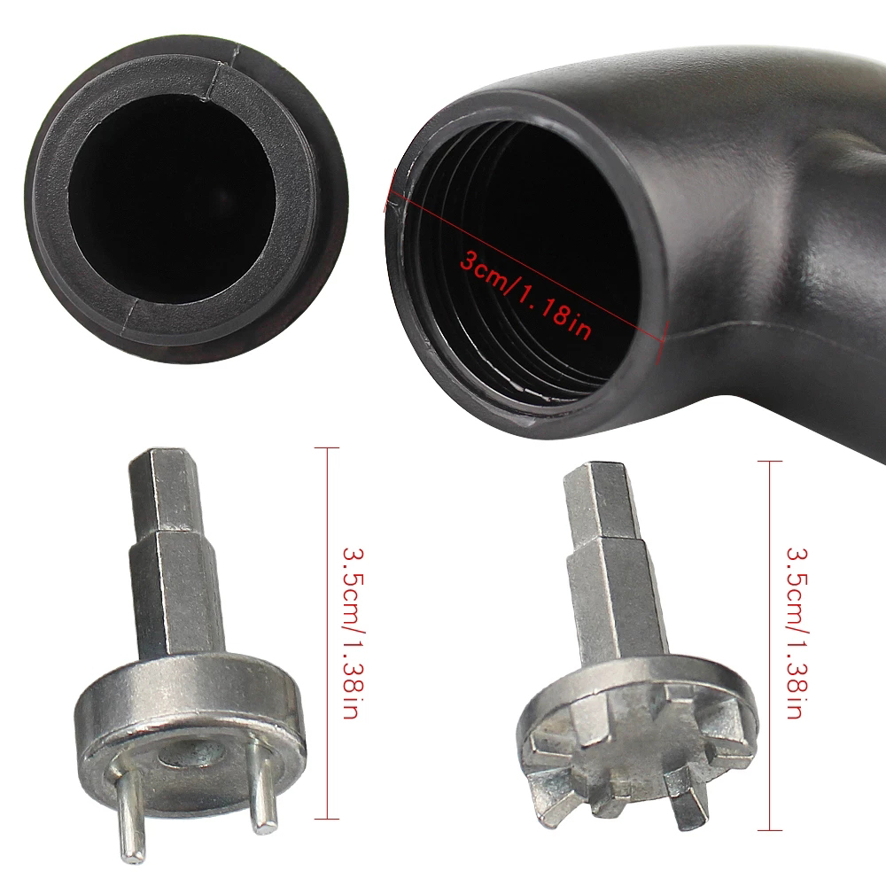 Cờ Lê Màu Đen Bằng Thép Không Gỉ Gắn Đế Giày Chơi Gôn