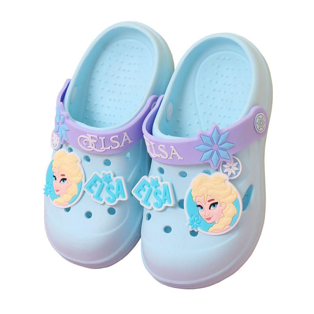 Dép Crocs Đi Biển Chống Trượt Họa Tiết Hoạt Hình Elsa Xinh Xắn Dành Cho Bé